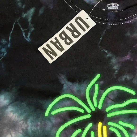 Corona Extra Tie-Dye Parrot Tee - Black and Green - Picture 5 of 7
